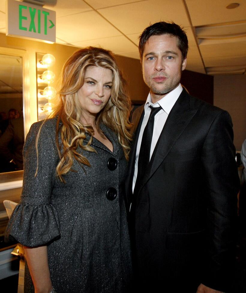 Kirstie Alley and Brad Pitt at the 11th Annual Hollywood Awards.