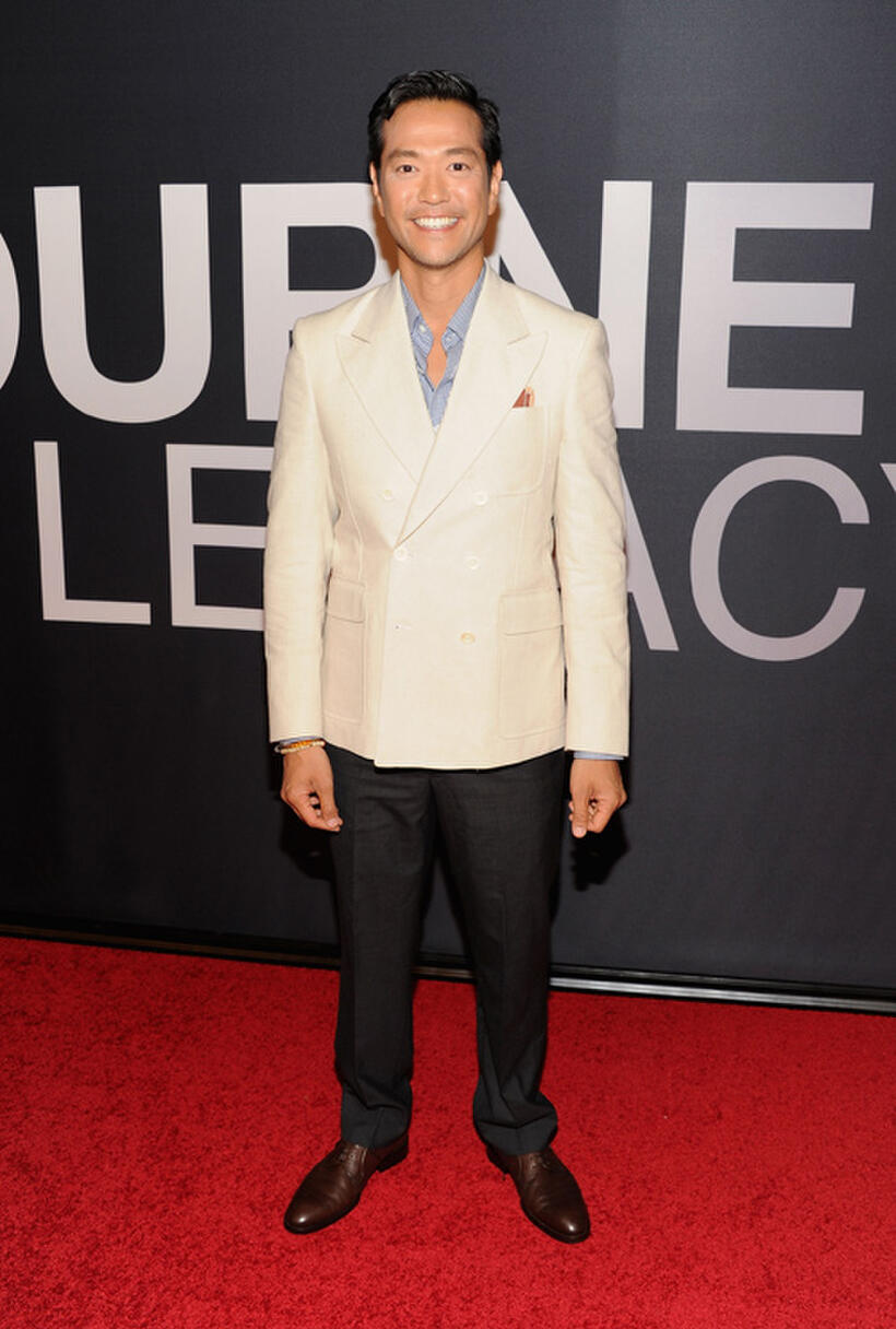 Louis Ozawa Changchien at the New York premiere of "The Bourne Legacy."