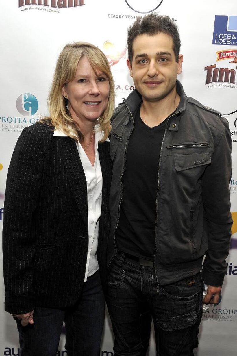 Pam Meyer and Les Chantery at the Australians In Film screening of "Cedar Boys."