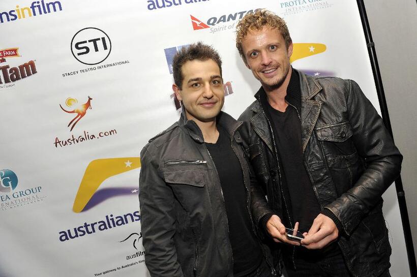 Les Chantery and David Lyons at the Australians In Film screening of "Cedar Boys."
