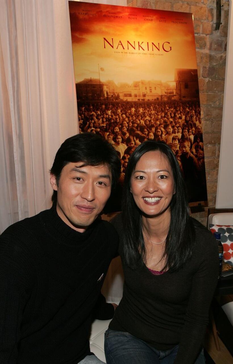 Rosalind Chao and Sonny Saito at the "Nanking" reception during the 2007 Sundance Film Festival.