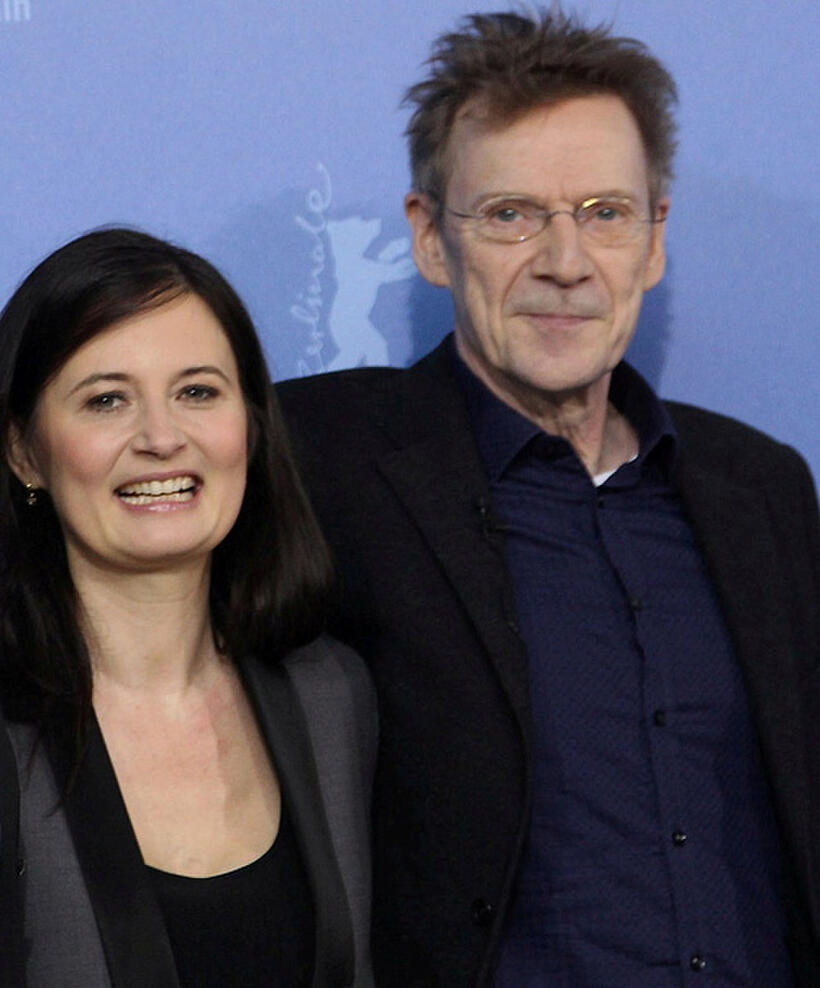 Director Pernille Fischer and Jesper Christensen at the 60th Berlin International Film Festival in Germany.