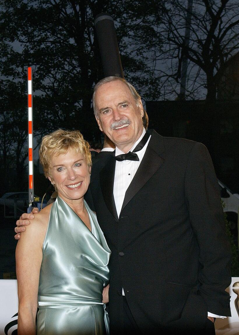 John Cleese and Alyce Faye at the Burlington Hotel for the The Irish Film and Televison Awards.