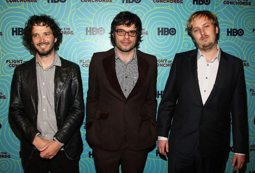 Brett McKenzie, Jemaine Clement and James Bobin at the 25th Film Independent Spirit Awards.