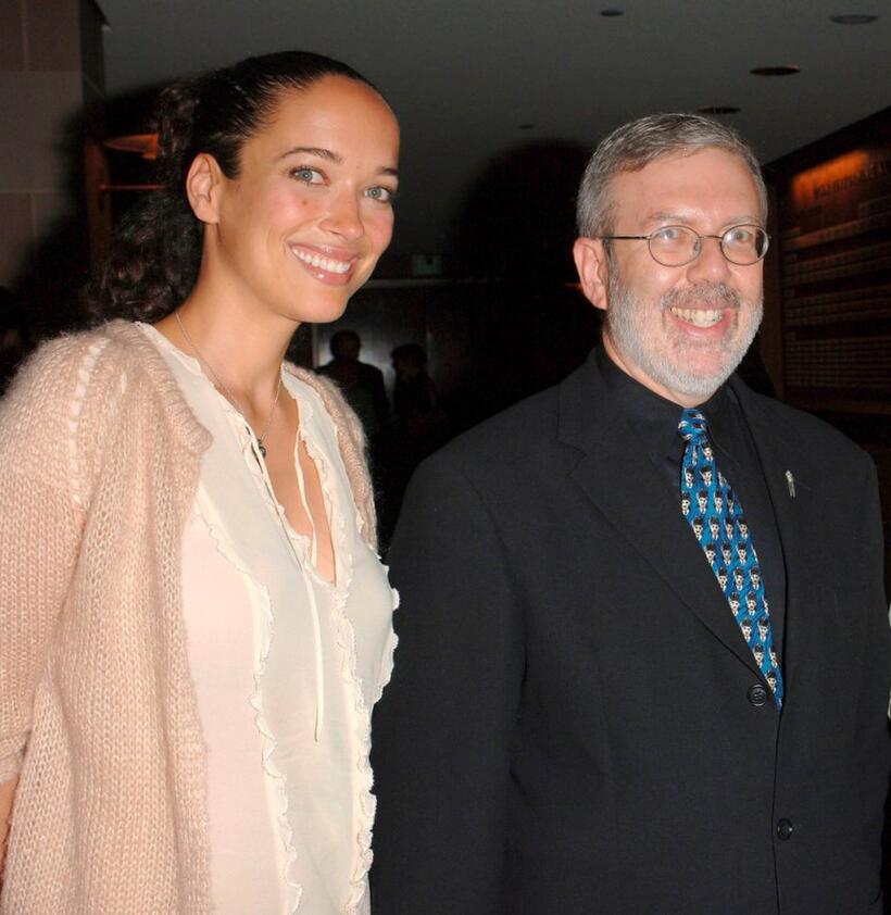 Carmen Chaplin and Leonard Maltin at the Los Angeles Chamber Orchestra's 16th Annual Silent Film Gala screening of "The Circus."