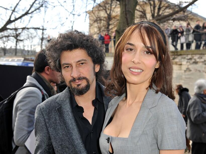 Radu Mihaileanu and Dolores Chaplin at the Paris Womenswear Fashion Week Fall/Winter 2011.