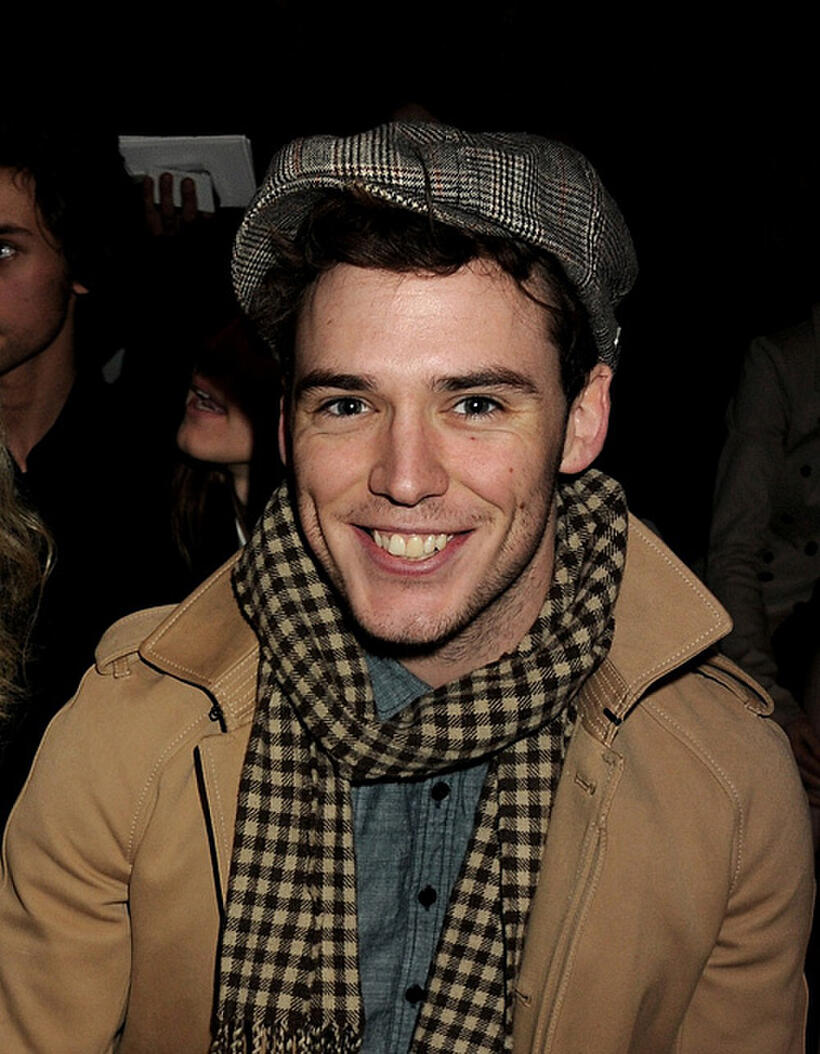 Sam Claflin at the Burberry Prorsum Show during the London Fashion Week Autumn/Winter 2011.