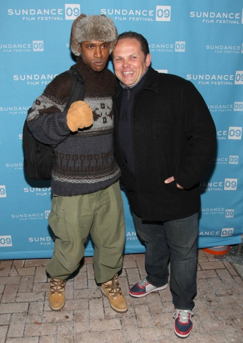 Tommy Davidson and Kevin Chapman at the premiere of "Black Dynamite."