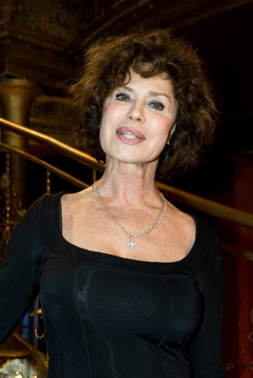 Corinne Clery at the photocall of Italian TV show "Strictly Come Dancing."