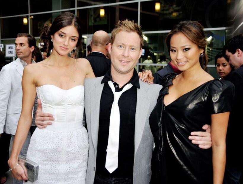 Caroline D'Amore, director Stewart Hendler and Jamie Chung at the premiere of "Sorority Row."