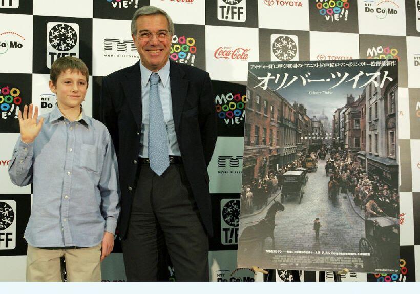 Barney Clark and producer Robert Benmussa at the promotion of "Oliver Twist" during the 18th Tokyo International Film Festival.
