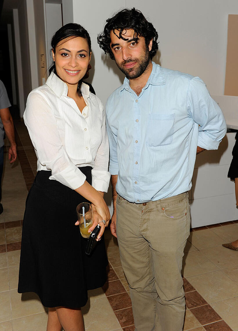 Yasmine Al Masri and Karim Saleh at the Brigitte Lacombe Exhibit Tour during the 2010 Doha Tribeca Film Festival.