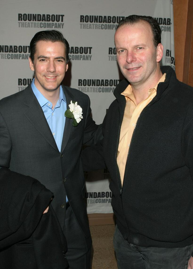 Adam Trese and Robert Clohessy at the premiere of "Twelve Angry Men."