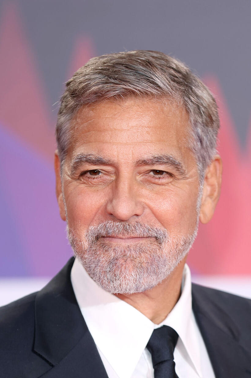 George Clooney at the "The Tender Bar" premiere during the 65th BFI London Film Festival.