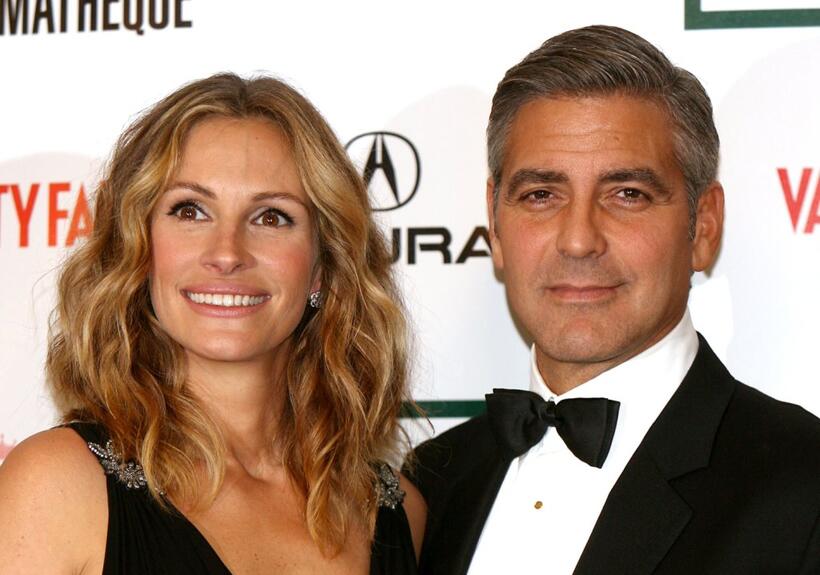 Julia Roberts and George Clooney at the 21st Annual American Cinematheque Award.