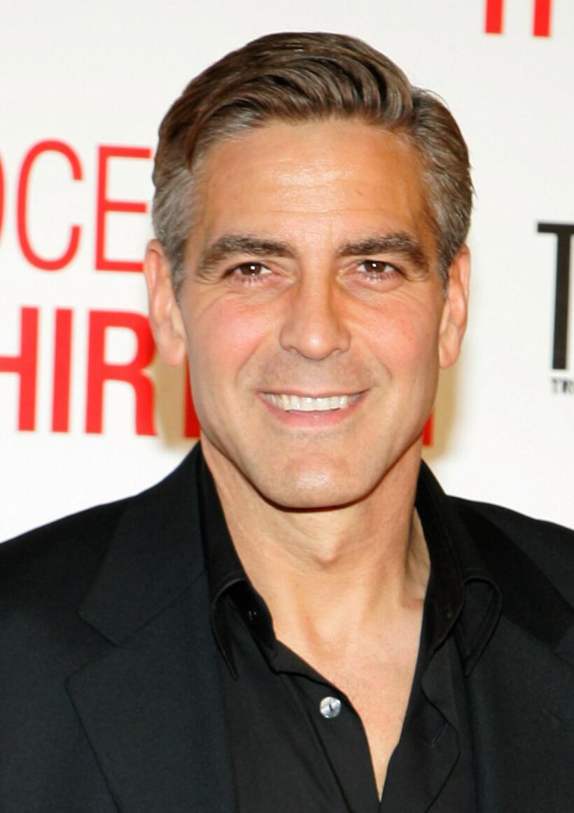 George Clooney at the opening night screening of "Ocean's Thirteen."
