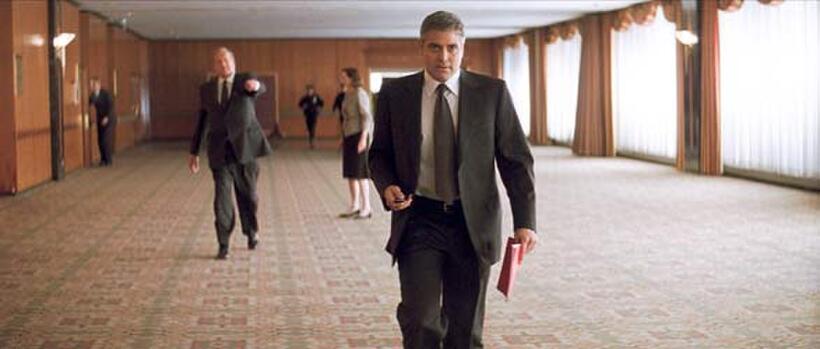 Sydney Pollack and George Clooney in "Michael Clayton."