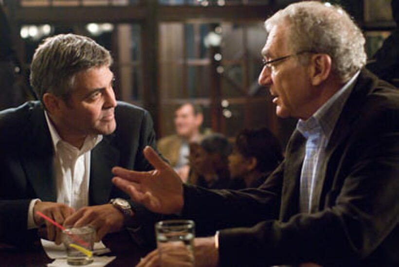 George Clooney and Sydney Pollack in "Michael Clayton."