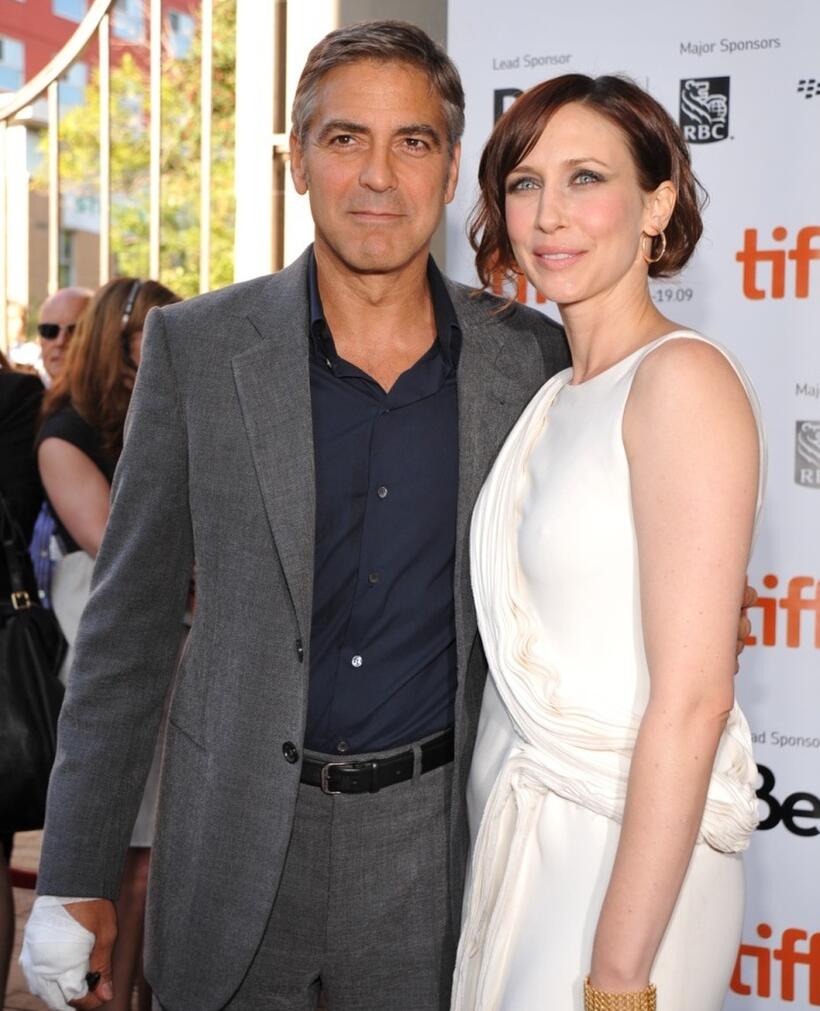George Clooney and Vera Farmiga at the Toronto premiere of "Up In The Air."