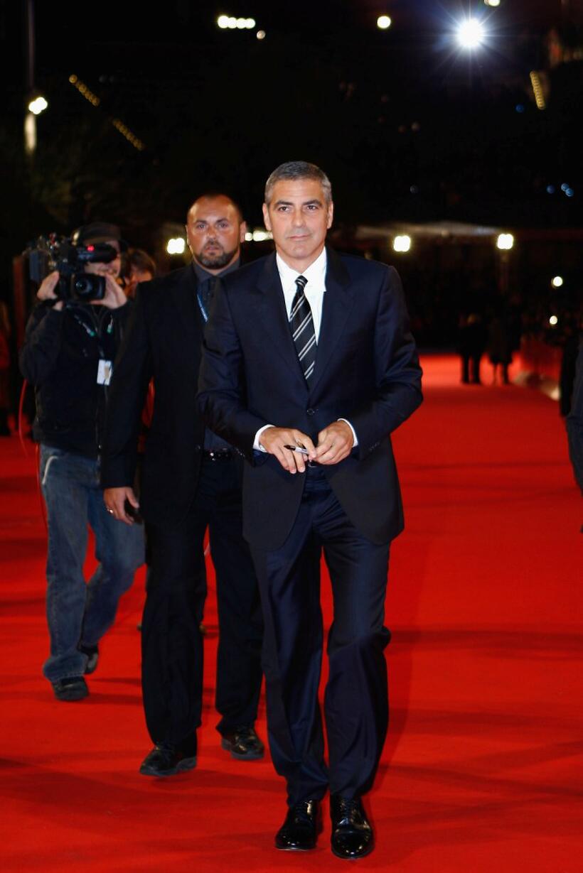 George Clooney at the Italy premiere of "Up In The Air."