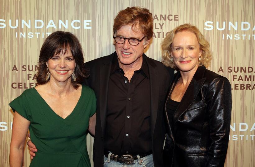Glenn Close, Robert Redford and Sally Field at the Sundance Institute's 26th Annual Celebration, "A Sundance Family Celebration".