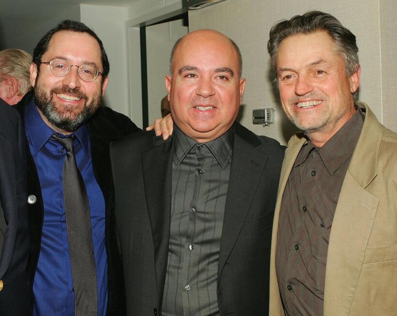 Michael Barker, Agustin Almodovar and Jonathan Demme at the New York Film Festival screening of "Volver."