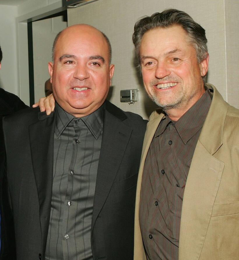 Agustin Almodovar and Jonathan Demme at the New York Film Festival screening of "Volver."