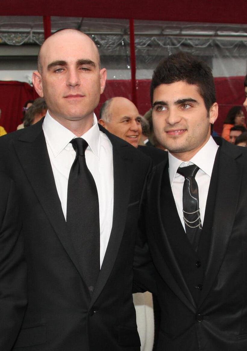 Joseph Cedar and Oshri Cohen at the 80th Annual Academy Awards.