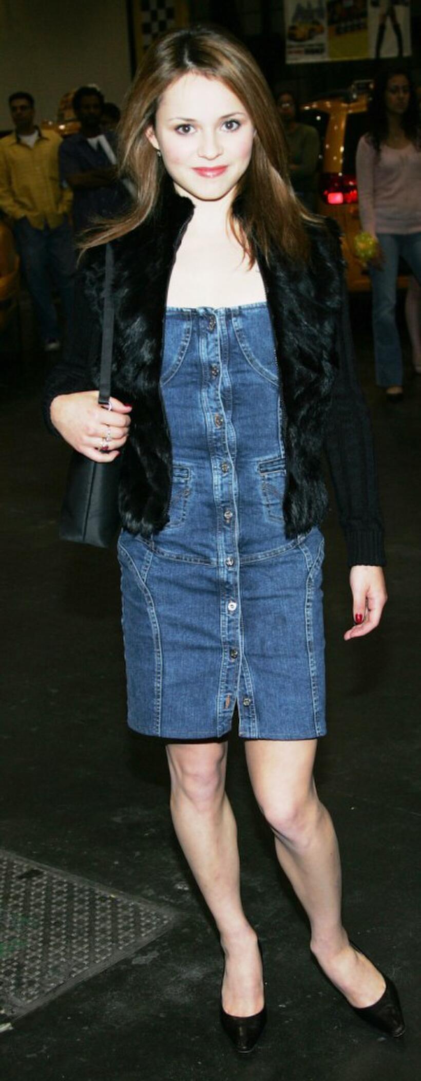 Sasha Cohen at the premiere of "Taxi."