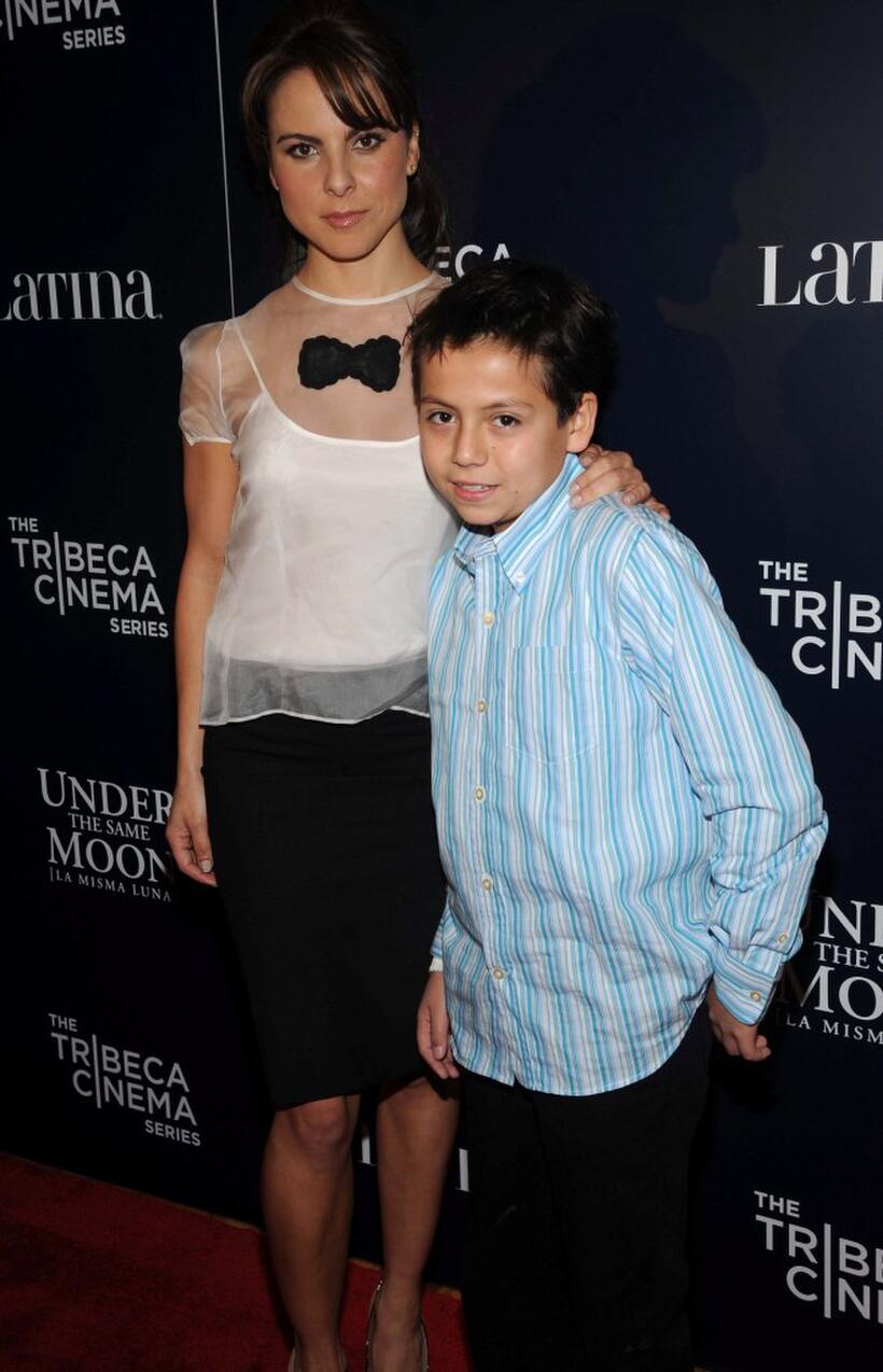 Kate Del Castillo and Adrian Alonso at the screening of "Under The Same Moon."