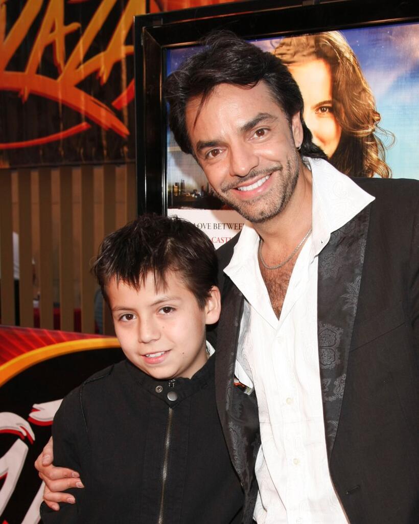 Adrian Alonso and Eugenio Derbez at the screening of "Under The Same Moon."