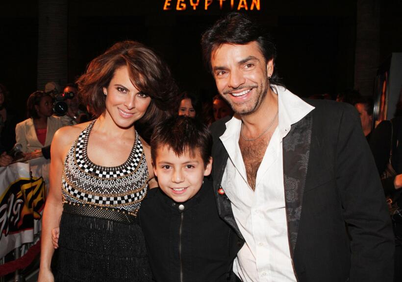 Kate Del Castillo, Adrian Alonso and Eugenio Derbez at the screening of "Under The Same Moon."