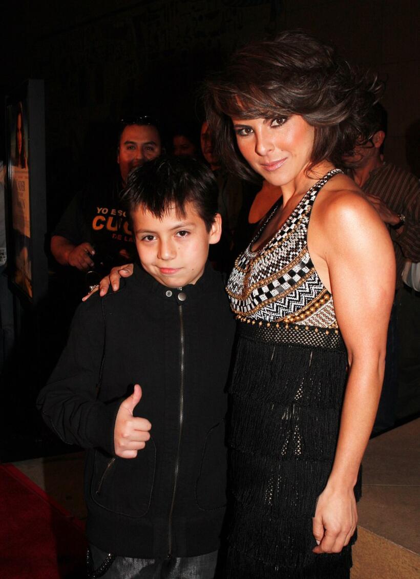 Adrian Alonso and Kate Del Castillo at the screening of "Under The Same Moon."