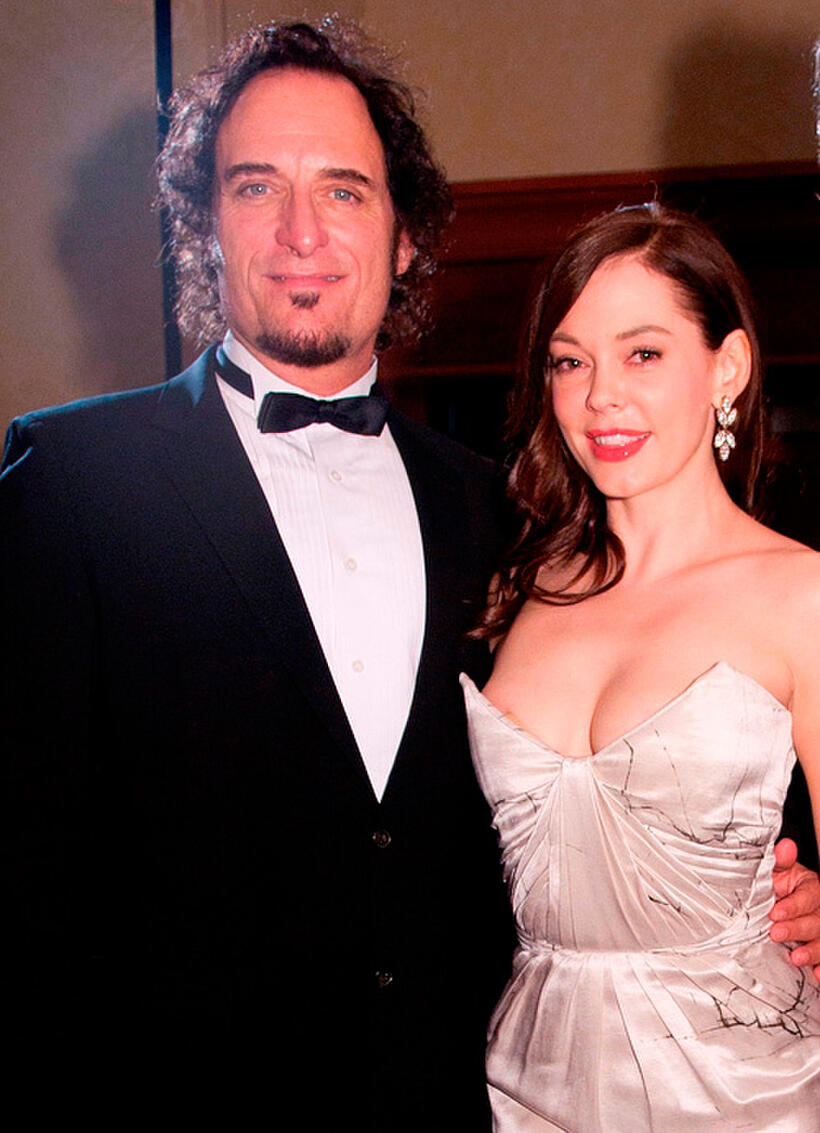 Kim Coates and Rose McGowan at the 2010 USO Gala in Washington DC.