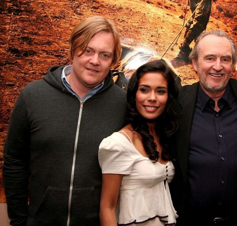 Jonathan Craven, Daniella Alonso and Director Wes Craven at New York Comic Con to promote "The Hills Have Eyes 2."