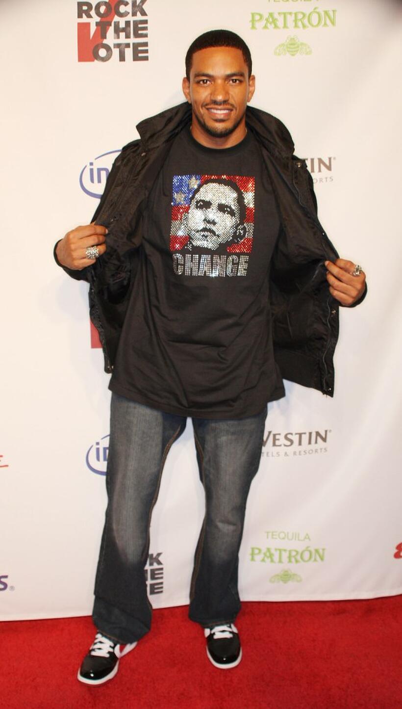 Laz Alonso at the Esquire House Hollywood Hills "Rock The Vote" party.