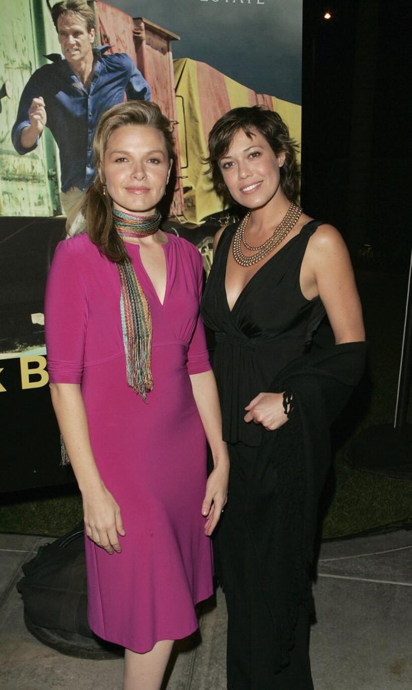 Justine Clarke and guest at the US premiere of "Look Both Ways."