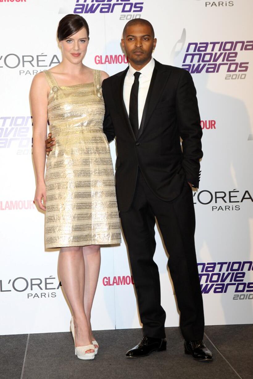Michelle Ryan and Noel Clarke at the National Movie Awards 2010.