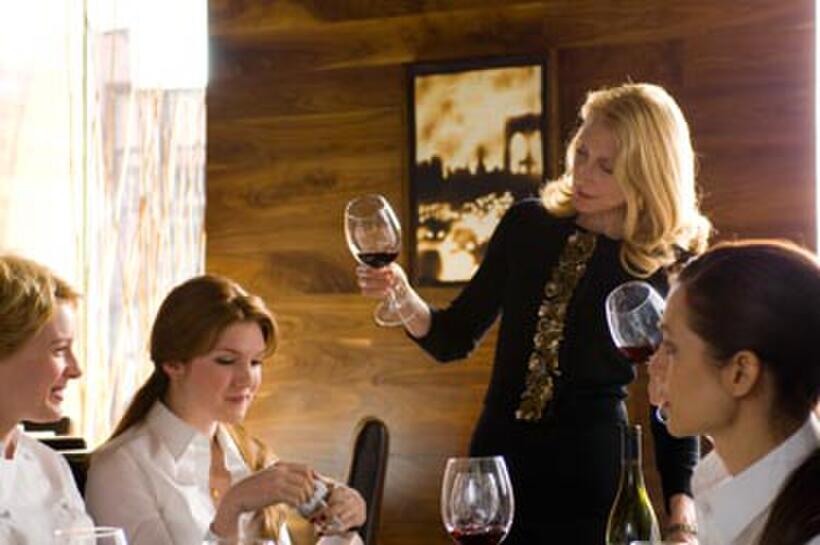 Jenny Wade as Leah, Lily Rabe as Bernadette and Patricia Clarkson as Paula in "No Reservations."