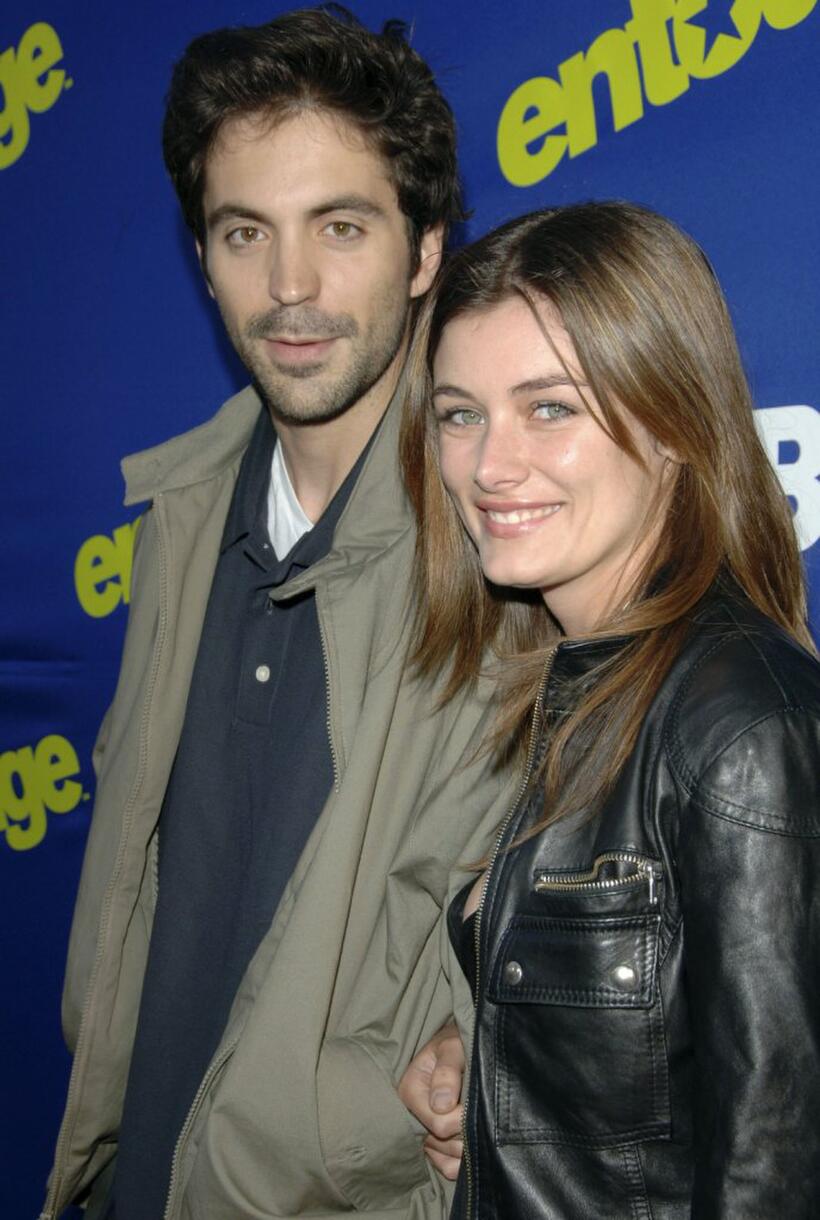 Rhys Coiro and Catherine Cunningham-Eaves at the premiere of "Entourage."