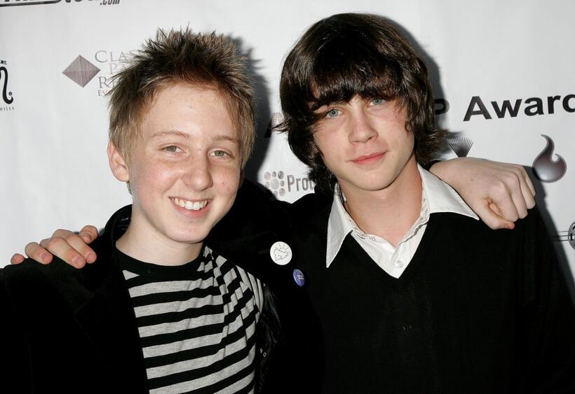 Dean Collins and Logan Lerman at the 4th Annual IndieProducer Awards Gala.