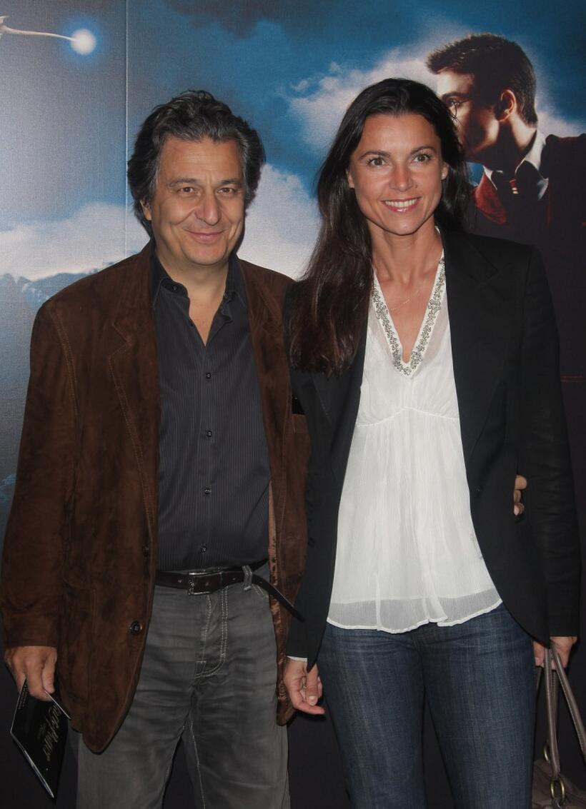 Christian Clavier and Isabelle at the premiere of "Harry Potter and the order of the phoenix."