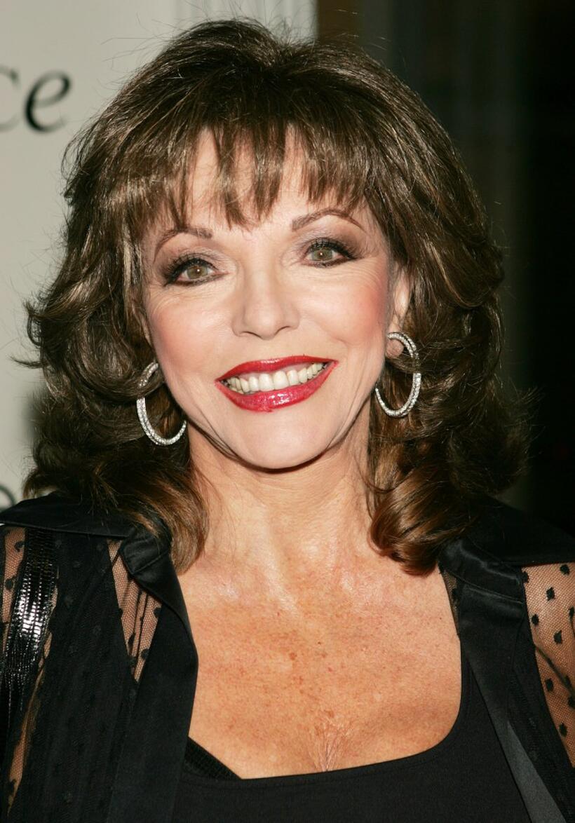 Joan Collins at the launch party for Will & Grace: Let The Music Out!.