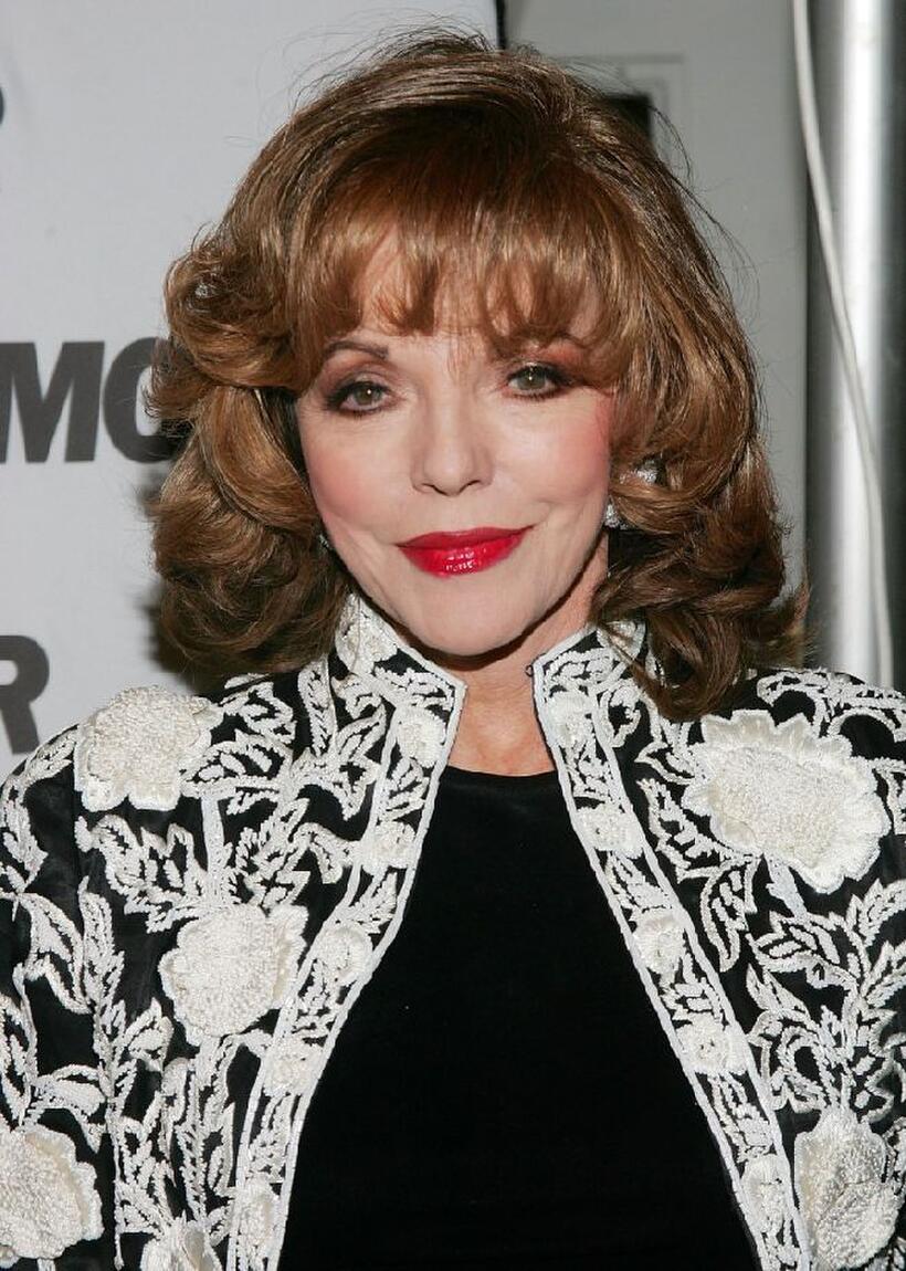 Joan Collins at the party for Glamour Magazine's first-ever Hero Issue.
