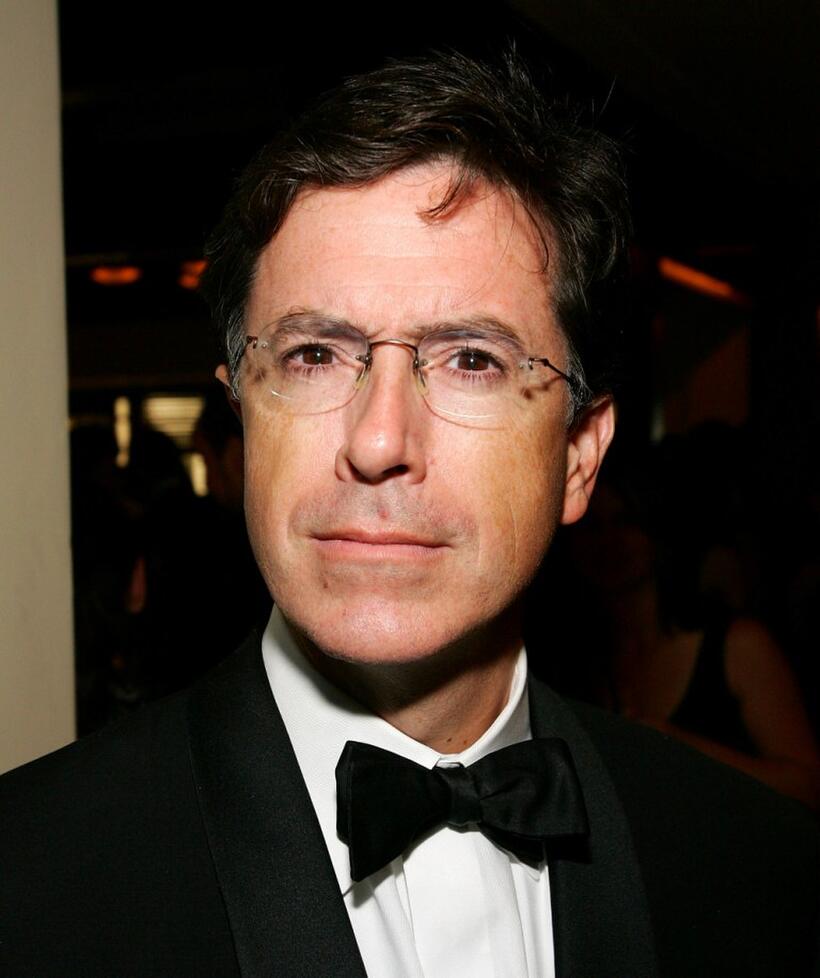 Stephen Colbert at the Comedy Central Emmy after party.