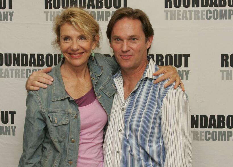 Jill Clayburgh and Richard Thomas at the rehearsals of "A Naked Grl on the Appian Way".