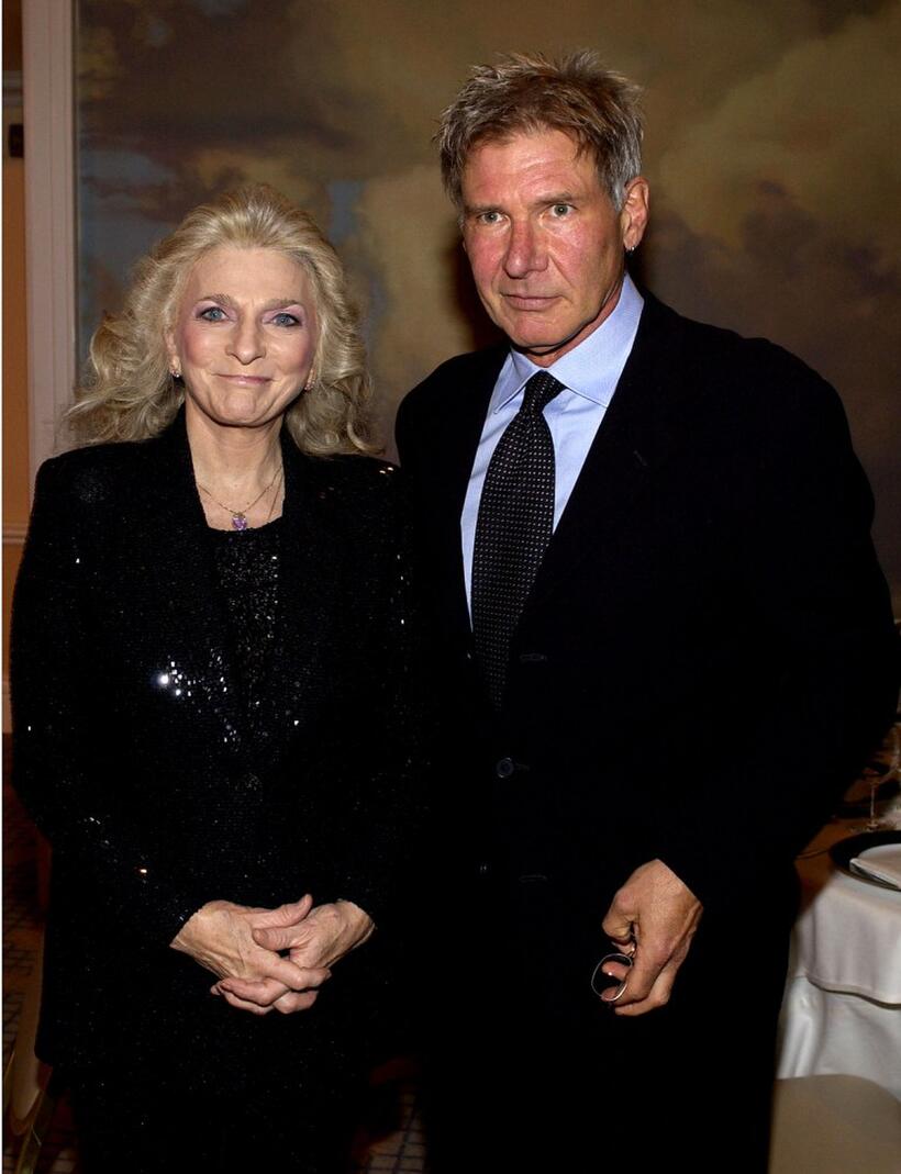 Judy Collins and Harrison Ford at the B'ani B'rith International Distinguished Humanitarian Award Dinner.