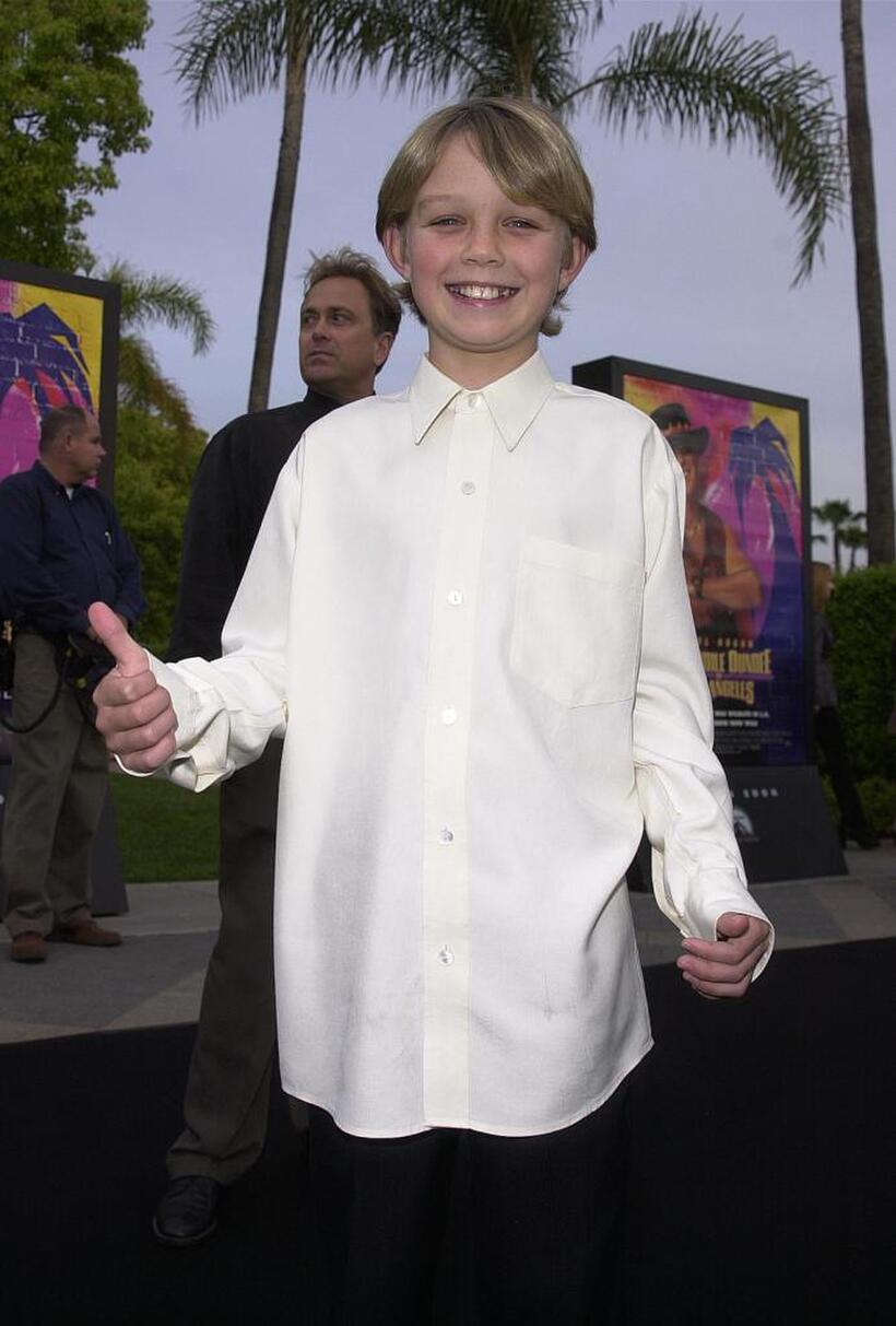 Serge Cockburn at the premiere of "Crocodile Dundee In Los Angeles."