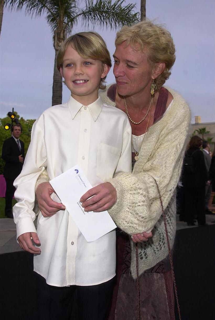 Serge Cockburn and Kirsty at the premiere of "Crocodile Dundee In Los Angeles."