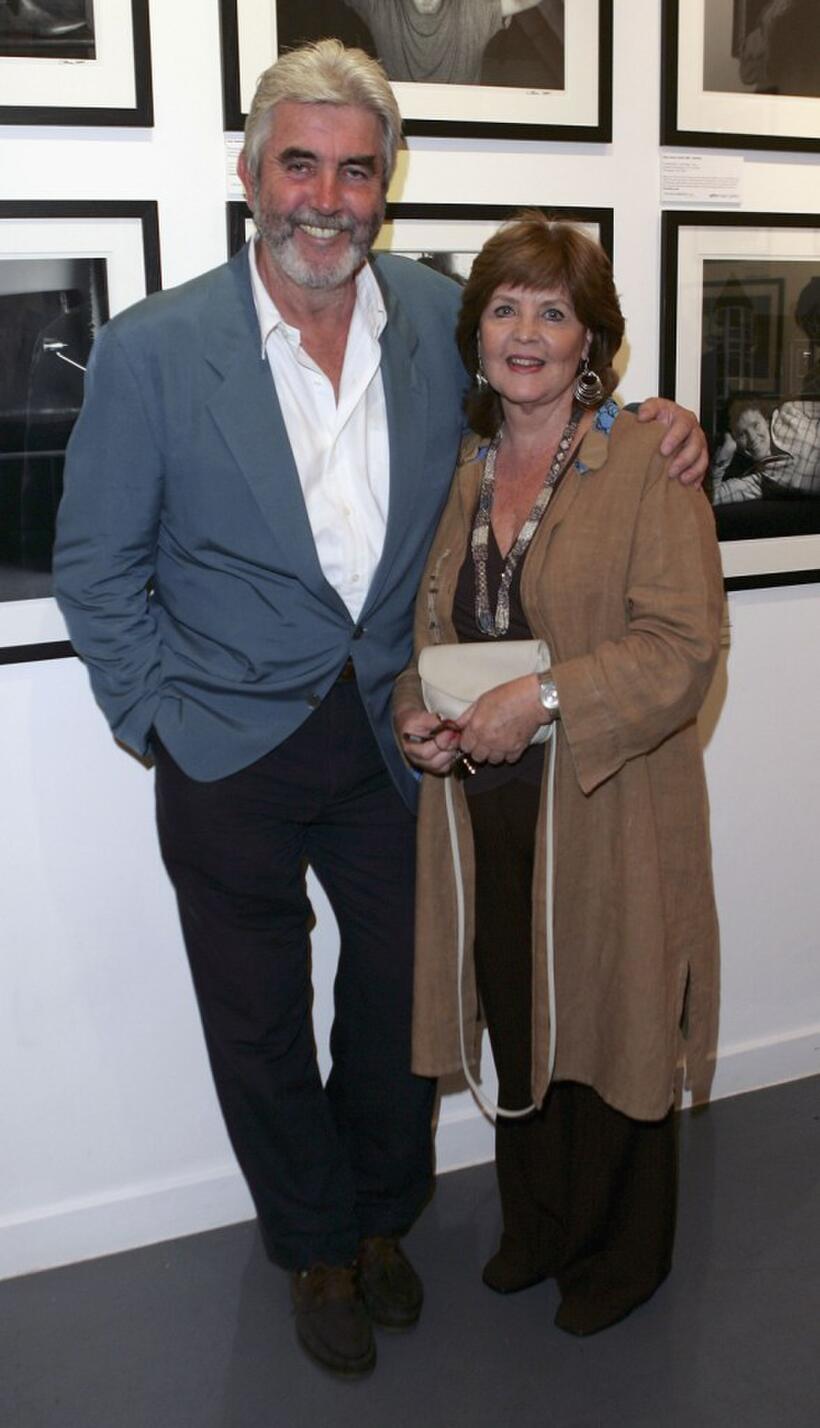 Pauline Collins and John Alderton at the private view for 'Off Stage: The RADA Centenary Portraits'.